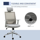 Office Chairs, Trevon High Back with Lumbar Support Mesh Task Chair Grey - Seasonal Overstock