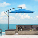 10' Deluxe Cantilever Patio Umbrella - Blue - Seasonal Overstock