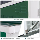 Storage Sheds, 5.7' x 3.3' Lockable Utility Waste Bin Storage Shed with Front and Top Open - Seasonal Overstock