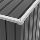 6.5' x 3.5' Steel Metal Storage Shed - Dark Grey - Seasonal Overstock