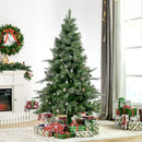 Christmas Trees, 6ft Artificial Pine Christmas tree with Pine Cones & Snow - Seasonal Overstock