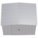 8' x 6' Arrow Classic Steel Storage Shed - Flute Grey - Seasonal Overstock