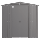 6' x 5' Arrow Classic Steel Storage Shed - Charcoal - Seasonal Overstock