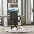 Devo Black Mid Back Swivel Office Chair - Seasonal Overstock