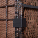 Hazel Grove 6pc Outdoor Rattan Sectional Sofa Set - Khaki & Brown - Seasonal Overstock