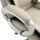 Office Chairs, Oren Beige Faux Leather Executive Chair - Seasonal Overstock