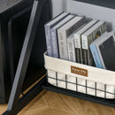 Ryan 39" Wide Black Two-Tiered Z-Frame Desk - Seasonal Overstock