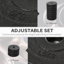 Set of 2 Adjustable Dumbbells Set 110 lbs (50 kgs) Total Weight - Seasonal Overstock