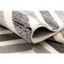 Veda Grey Chevron Area Rug by Vegas Contemporary - Seasonal Overstock