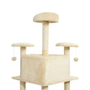 Cat Trees, XL 6.6ft Luxury Cat Tree Condo in Beige - Seasonal Overstock