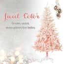 Christmas Trees, 5ft White / Pink Artificial Christmas Tree - Seasonal Overstock