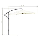 Patio Umbrellas, 10' Deluxe Cantilever Patio Umbrella - Beige - Seasonal Overstock