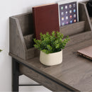Desks, Grey Study Desk with Drawer - Seasonal Overstock