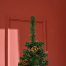 Christmas Trees, 6.5ft Thin Artificial Christmas Tree with Pine Cones - Seasonal Overstock