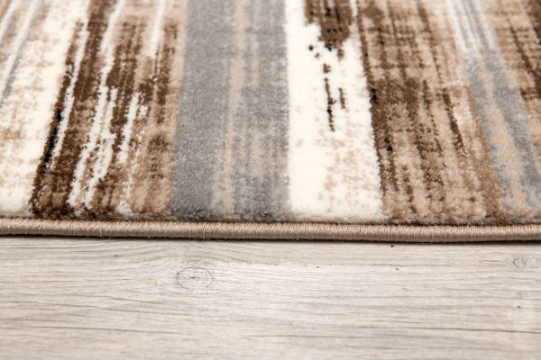 Tempest Beige Abstract Area Rug by Vegas Contemporary - Seasonal Overstock