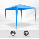 9' x 9' Party Gazebo Canopy Tent - Blue - Seasonal Overstock