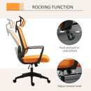 Asahi High Back Mesh Office Chair with Adjustable Headrest - Seasonal Overstock