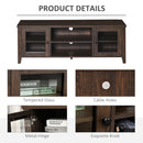 TV Stand, Dallas TV Stand Entertainment Unit for TVs up to 60" - Coffee Brown - Seasonal Overstock