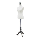 Mannequins, Dressmaker 27" Torso Mannequin Stand in White - Seasonal Overstock