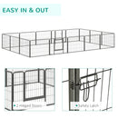 Heavy Duty 16-Panel Pet Playpen for Dogs - 23.5" Fencing Height - Seasonal Overstock