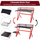 Desks, Xzander Dual Monitor Gaming Desk - Seasonal Overstock