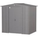 6' x 5' Arrow Classic Steel Storage Shed - Charcoal - Seasonal Overstock