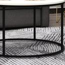 Cade Simple White Round Coffee Table - Seasonal Overstock