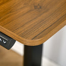 Denzel Electric Adjustable Height Standing Desk in Rustic Brown - Seasonal Overstock