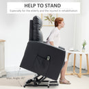 Durango Faux Leather Lift Assist Chair - Black