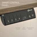 Rohan Adjustable Height Standing Desk in Teak and Black - Seasonal Overstock