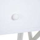 Selina White Accent End Table with Drawer - Seasonal Overstock
