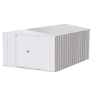Storage Sheds, 10' x 14' Arrow Classic Steel Storage Shed - Flute Grey - Seasonal Overstock