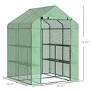 Greenhouse, 4.7' x 4.5' x 6.2' Portable Walk-In Greenhouse with 8 Shelves - Seasonal Overstock