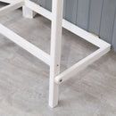 52" x 20" Grey Wood Garden Storage Shed with Shelves - Seasonal Overstock