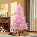Christmas Trees, 6ft Pink Artificial Christmas Tree - Seasonal Overstock