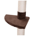 Cat Trees, Floor To Ceiling 5 Tier Cat Tree in Brown - Seasonal Overstock