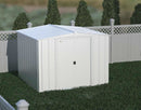 8' x 8' Arrow Classic Steel Storage Shed - Flute Grey - Seasonal Overstock