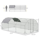 9.2' x 18.7' x 6.5' Walk-In Steel Chicken Coop & Small Animal Pen - Seasonal Overstock