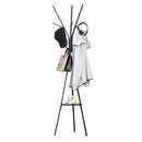 Ashly 9 Hook Black Metal Coat Rack Tree - Seasonal Overstock