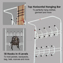 Brynn Entranceway Hall Tree with Coat and Shoe Storage - White - Seasonal Overstock