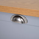 Shoe Storage, Julianna Blue Grey Two Door Shoe Storage Cabinet - Seasonal Overstock