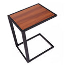 Kyle Industrial Style Walnut Side Table - Seasonal Overstock