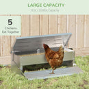 Step Control Automatic Chicken Feeder up to 10.6lbs Food Storage