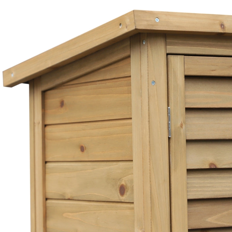 Wood Outdoor Garden Storage Cabinet 34" x 18" x 38" - Seasonal Overstock