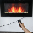 Fireplaces, 29" Wall Mounted Electric Fireplace with 7 Colours and 1500W Heater - Seasonal Overstock