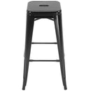 Barstools, Ruttleford Black Barstools 30in (Set of 4) - Seasonal Overstock