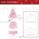 Christmas Trees, 6ft Pink Artificial Christmas Tree - Seasonal Overstock