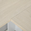 Desks, Bailey White and Natural L-Shaped Desk with Door Cabinet - Seasonal Overstock