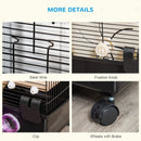 Hamster Cage Kit with Exercise Wheel & Tube - Black - Seasonal Overstock