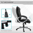 Dargan Black High Back Adjustable Faux Leather Executive Chair - Seasonal Overstock